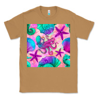 Toasted Coconut summer beach seamless pattern Classic Tee - BundleAndBundleShop