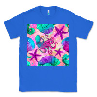 True Royal summer beach seamless pattern Classic Tee - BundleAndBundleShop