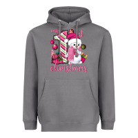 Storm My 1st. pink Christmas with cute snowman Heavyweight Hoodie - NancyCooperArtShop