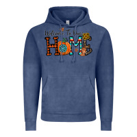 Vintage Denim welcome to our home Vintage Hoodie - CowhideDigitalArt