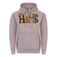 Vintage Zinc welcome to our home Vintage Hoodie - CowhideDigitalArt