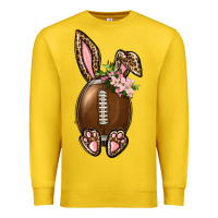 Lemon American Football Easter Bunny Premium Sweatshirt - BundleAndBundleShop