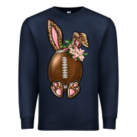 Navy American Football Easter Bunny Premium Sweatshirt - BundleAndBundleShop