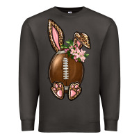 Smoke American Football Easter Bunny Premium Sweatshirt - BundleAndBundleShop