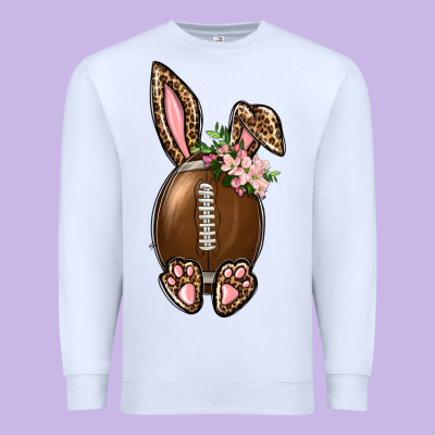 American Football Easter Bunny Premium Sweatshirt Designed By Bundleandbundleshop