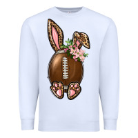 White American Football Easter Bunny Premium Sweatshirt - BundleAndBundleShop