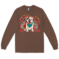 Chestnut english bulldog floral rainbow Long Sleeve Tee - Artiststas