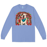 Colony Blue english bulldog floral rainbow Long Sleeve Tee - Artiststas