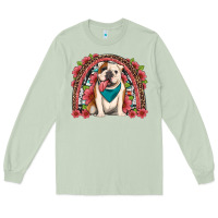 Matcha english bulldog floral rainbow Long Sleeve Tee - Artiststas
