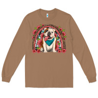 Toasted Coconut english bulldog floral rainbow Long Sleeve Tee - Artiststas
