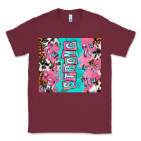 Burgundy breast cancer awareness strong Classic Tee - AdoDesignShop