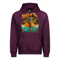 Mauve Wine Land of the free 4th of july Urban Hoodie - HowdyJamesFarm