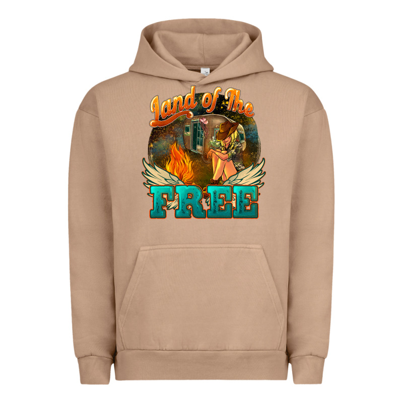 Land Of The Free 4th Of July Urban Hoodie by HowdyJamesFarm | Teevron