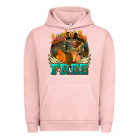 Pigment Salmon Land of the free 4th of july Urban Hoodie - HowdyJamesFarm