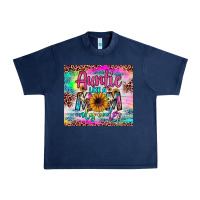 Navy auntie like a mom Urban Heavy Tee - JahusDesignShop