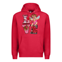 Cardinal valentine's day cupid love Premium Hoodie - RanaPortraitStore