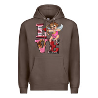 Coffee valentine's day cupid love Premium Hoodie - RanaPortraitStore