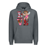 Rock valentine's day cupid love Premium Hoodie - RanaPortraitStore