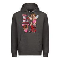 Smoke valentine's day cupid love Premium Hoodie - RanaPortraitStore