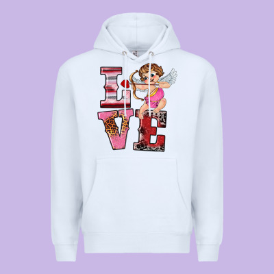 Valentine's Day Cupid Love Premium Hoodie Designed By Ranaportraitstore