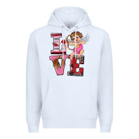 White valentine's day cupid love Premium Hoodie - RanaPortraitStore