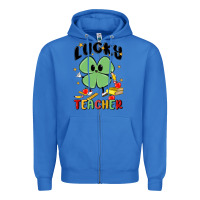 Lucky Teacher Zipper Hoodie | Teevron