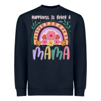 Navy happiness is being a mama Heavyweight Sweatshirt - JahusDesignShop