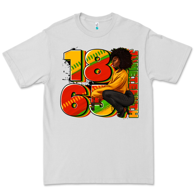 1865 Juneteenth Afro Woman Premium Tee by RanaPortraitStore | Teevron