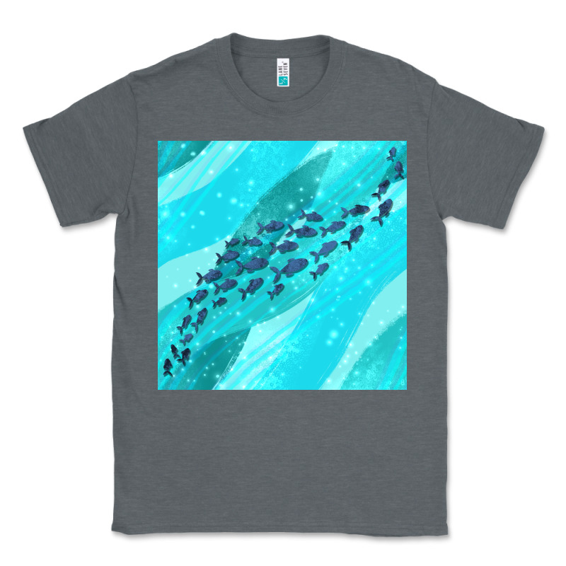 Fish And Sea Seamless Pattern Classic Tee by BundleAndBundleShop | Teevron