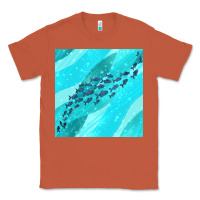 Copper fish and sea seamless pattern Classic Tee - BundleAndBundleShop