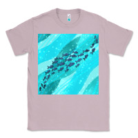 Lilac fish and sea seamless pattern Classic Tee - BundleAndBundleShop