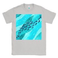 Moon Dust fish and sea seamless pattern Classic Tee - BundleAndBundleShop