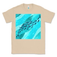 Mushroom fish and sea seamless pattern Classic Tee - BundleAndBundleShop