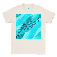 Natural fish and sea seamless pattern Classic Tee - BundleAndBundleShop