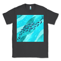 Smoke fish and sea seamless pattern Classic Tee - BundleAndBundleShop