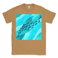 Toasted Coconut fish and sea seamless pattern Classic Tee - BundleAndBundleShop