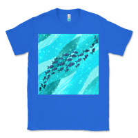 True Royal fish and sea seamless pattern Classic Tee - BundleAndBundleShop