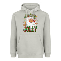 Moon Dust Feeling Jolly with Santa Heavyweight Hoodie - NancyCooperArtShop