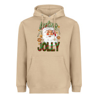 Mushroom Feeling Jolly with Santa Heavyweight Hoodie - NancyCooperArtShop