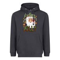 Feeling Jolly With Santa Heavyweight Hoodie | Teevron