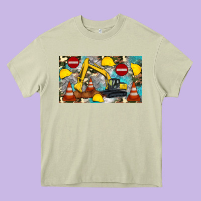 Excavator Sippy Heavy Core Tee Designed By Artiststas