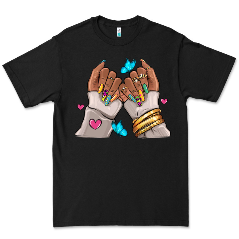 Afro Woman Nail Art Premium Tee by RanaPortraitStore | Teevron