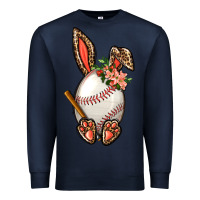 Navy Baseball Easter Bunny Premium Sweatshirt - BundleAndBundleShop