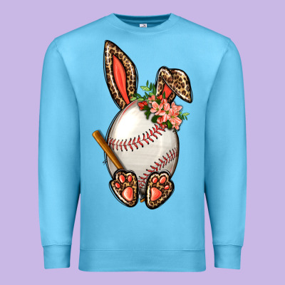 Baseball Easter Bunny Premium Sweatshirt Designed By Bundleandbundleshop