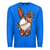 True Royal Baseball Easter Bunny Premium Sweatshirt - BundleAndBundleShop