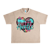 French Oak auntie leopard turquoise heart Urban Heavy Tee - JahusDesignShop