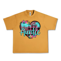 Peanut Butter auntie leopard turquoise heart Urban Heavy Tee - JahusDesignShop