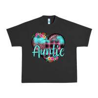 Pigment Black auntie leopard turquoise heart Urban Heavy Tee - JahusDesignShop