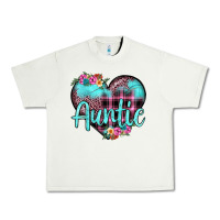 Pistachio auntie leopard turquoise heart Urban Heavy Tee - JahusDesignShop
