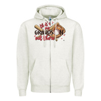 Oatmeal Heather that's my grandson out there Zipper Hoodie - MaliasSmallBusiness